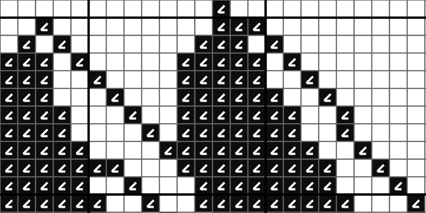 Pixelated image of a cat on a grid background